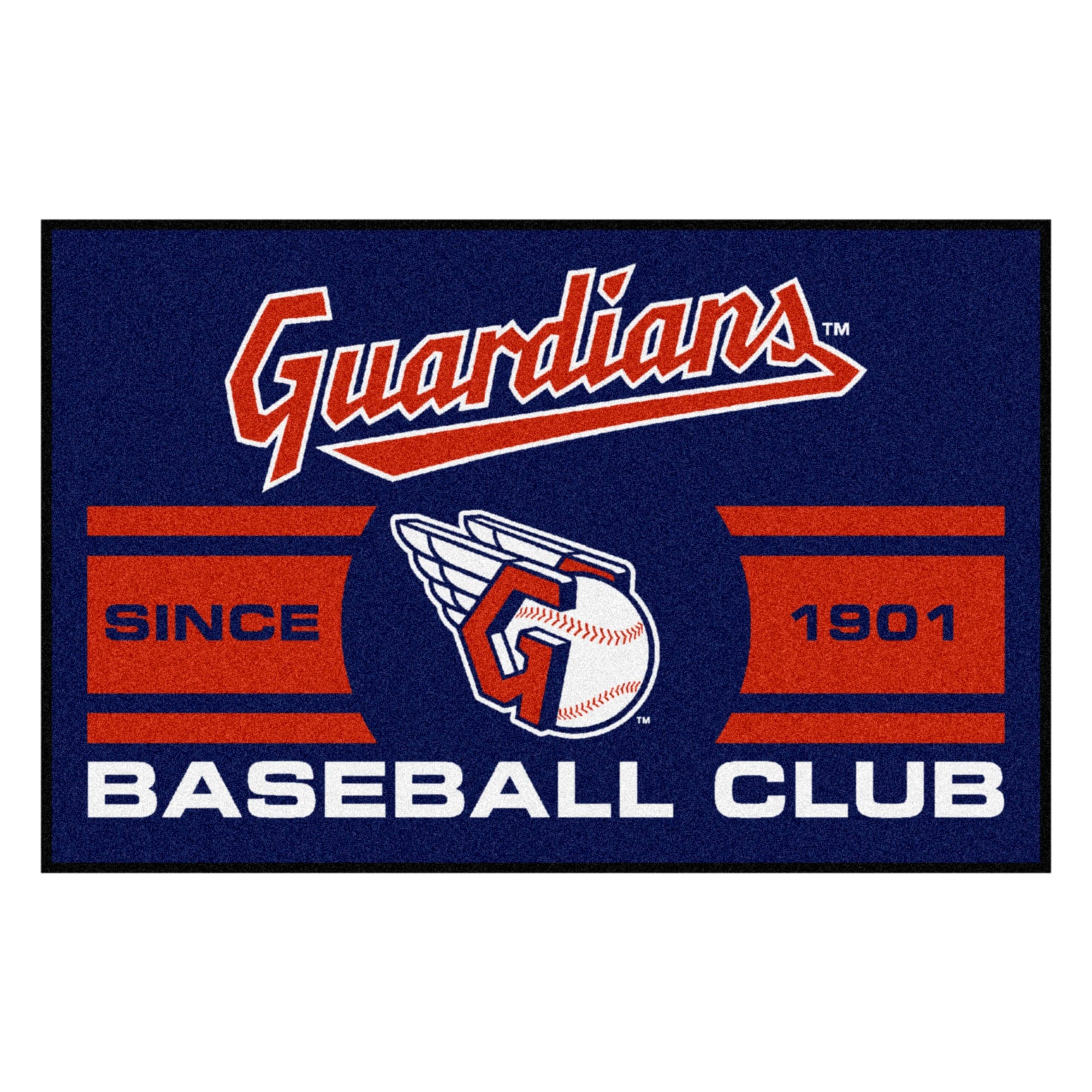 Cleveland Guardians Starter Mat Accent Rug - 19in. x 30in., Uniform Design - Cleveland Guardians