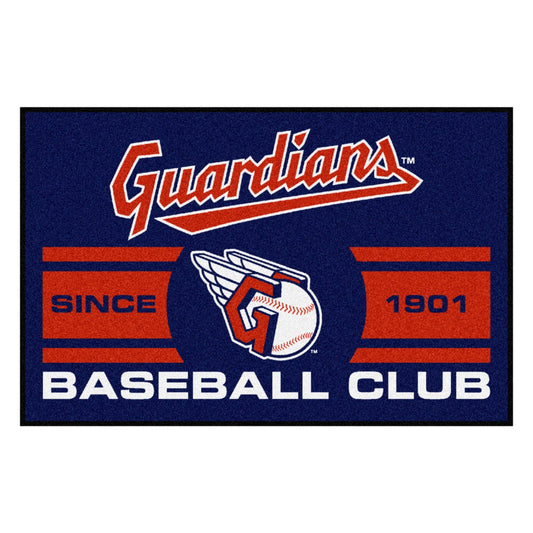 Cleveland Guardians Starter Mat Accent Rug - 19in. x 30in., Uniform Design - Cleveland Guardians