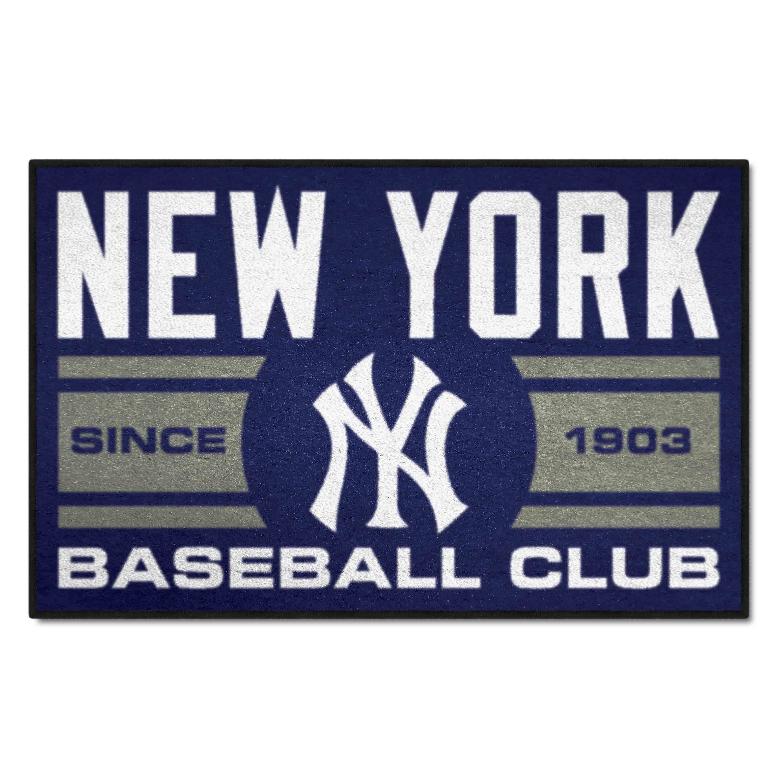 New York Yankees Starter Mat Accent Rug - 19in. x 30in., Uniform Design - New York Yankees