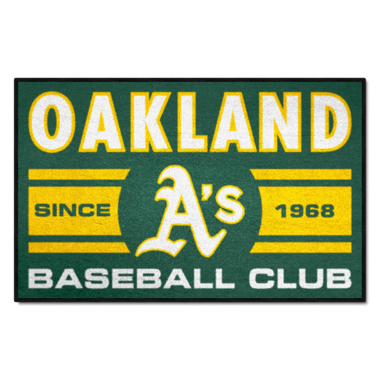 Oakland Athletics Starter Mat Accent Rug - 19in. x 30in., Uniform Design - Oakland Athletics