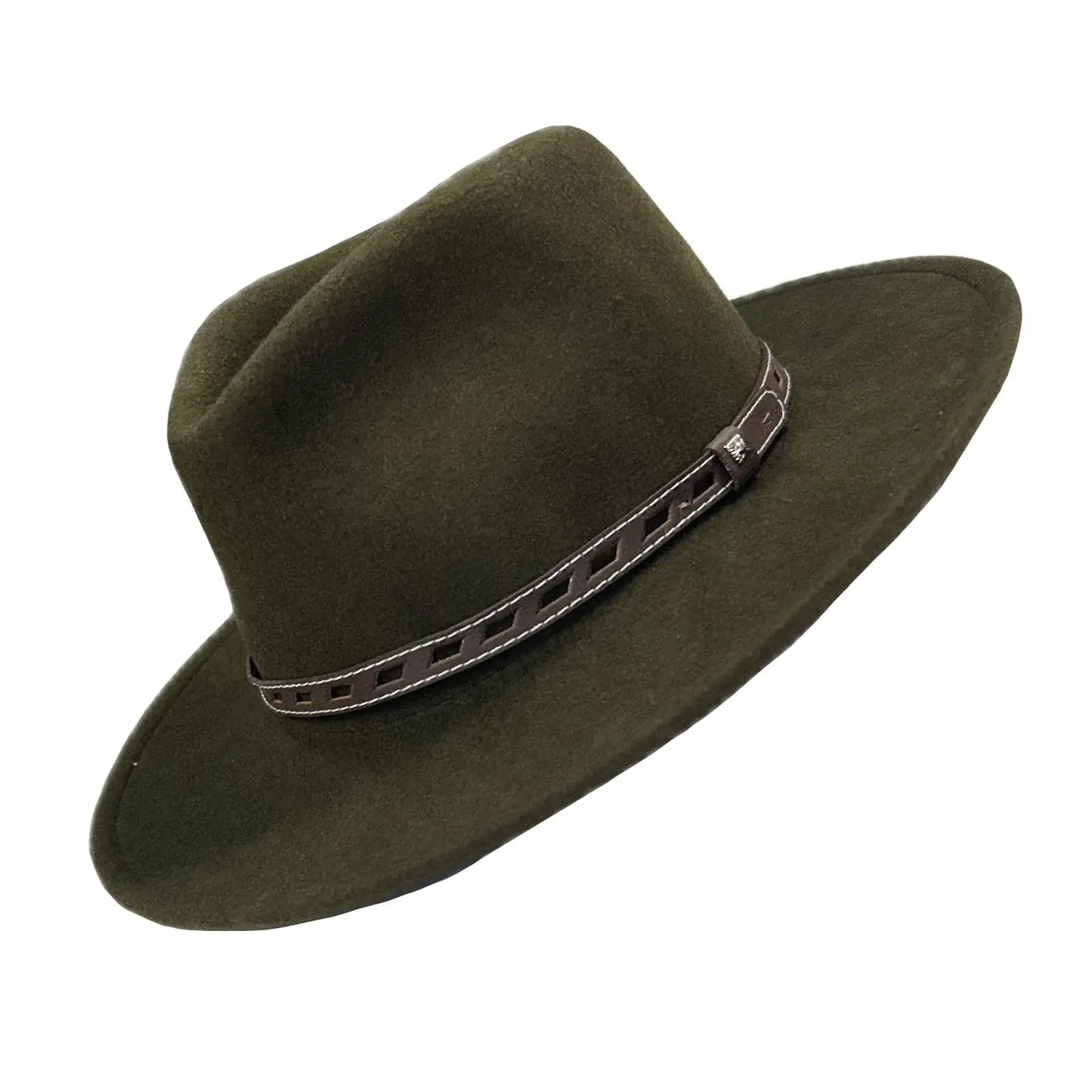 Crushable Olive "Denver" Wool Felt Western Hat - Rockmount Ranch Wear - Flyclothing LLC