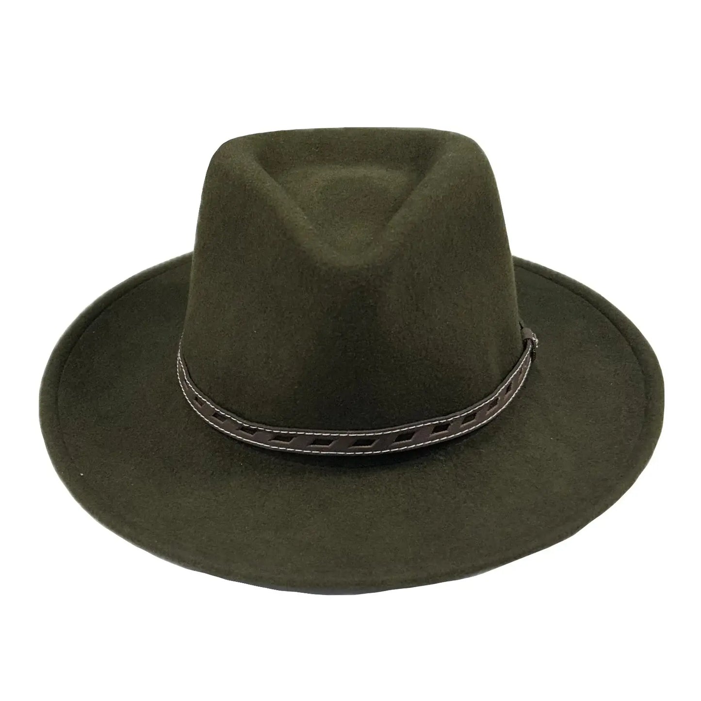 Crushable Olive "Denver" Wool Felt Western Hat - Rockmount Ranch Wear - Flyclothing LLC