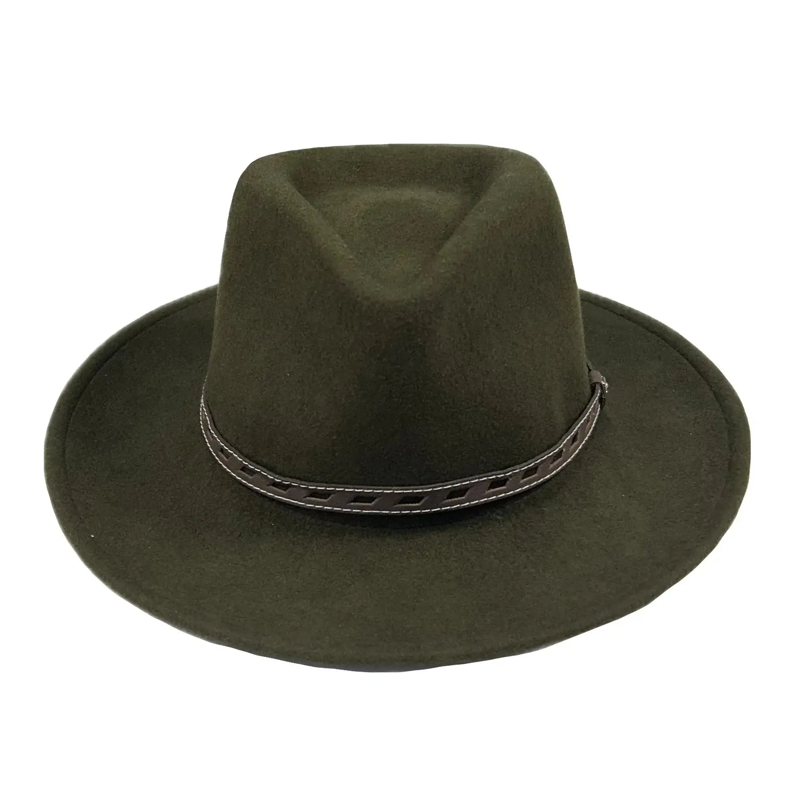 Crushable Olive "Denver" Wool Felt Western Hat - Rockmount Ranch Wear - Flyclothing LLC
