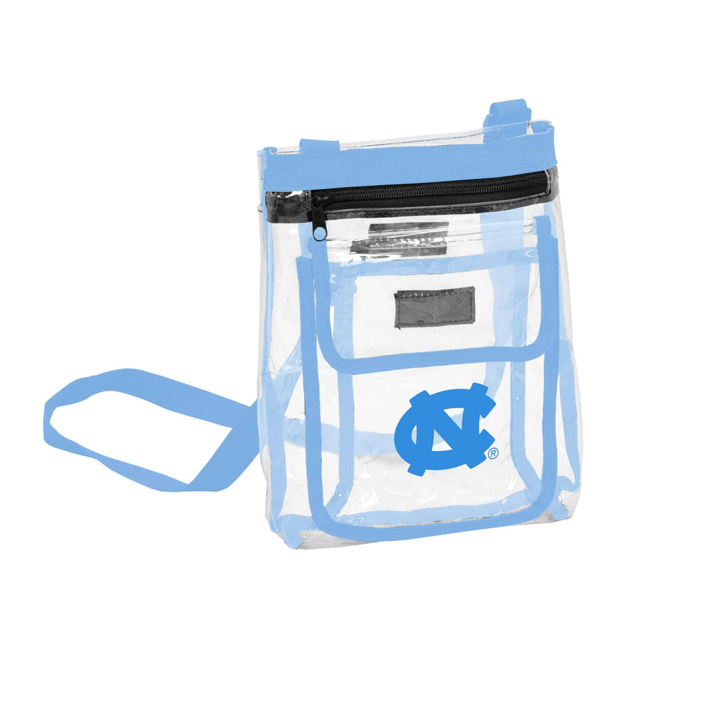 North Carolina Powder Blue Clear Crossbody - Logo Brands - Flyclothing LLC