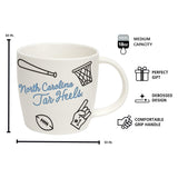 North Carolina 18oz Multi-Sport Playmaker Mug - Logo Brands - Flyclothing LLC