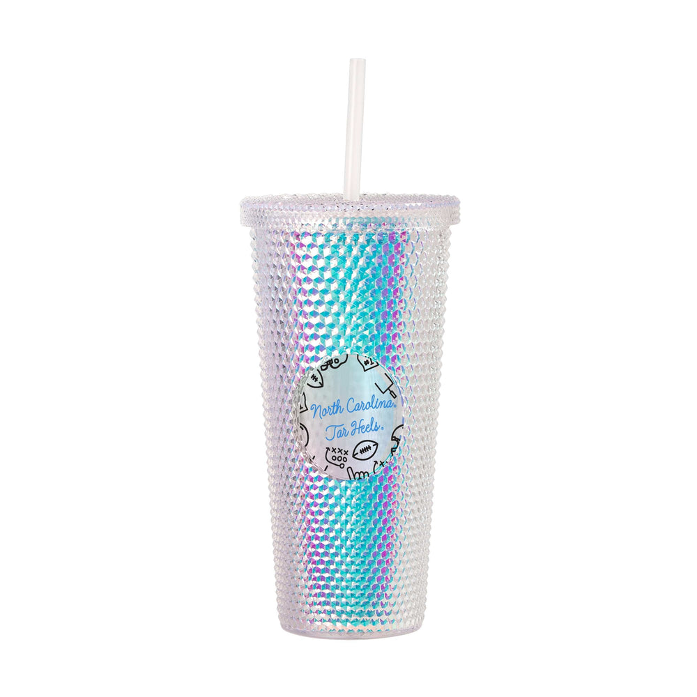 North Carolina 24oz Playmaker Iridescent Stud Tumbler - Logo Brands - Flyclothing LLC