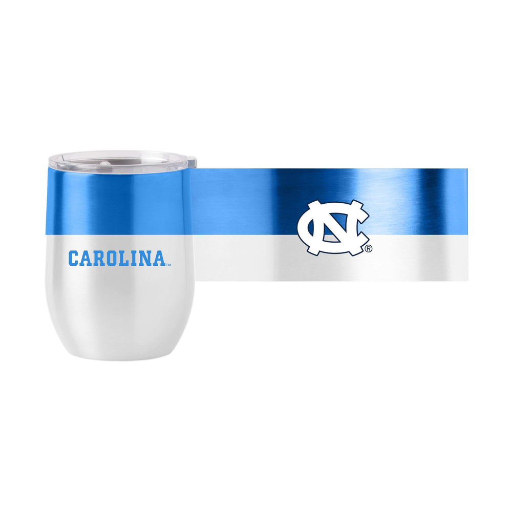 North Carolina 16oz Colorblock Stainless Curved Beverage - Logo Brands - Flyclothing LLC