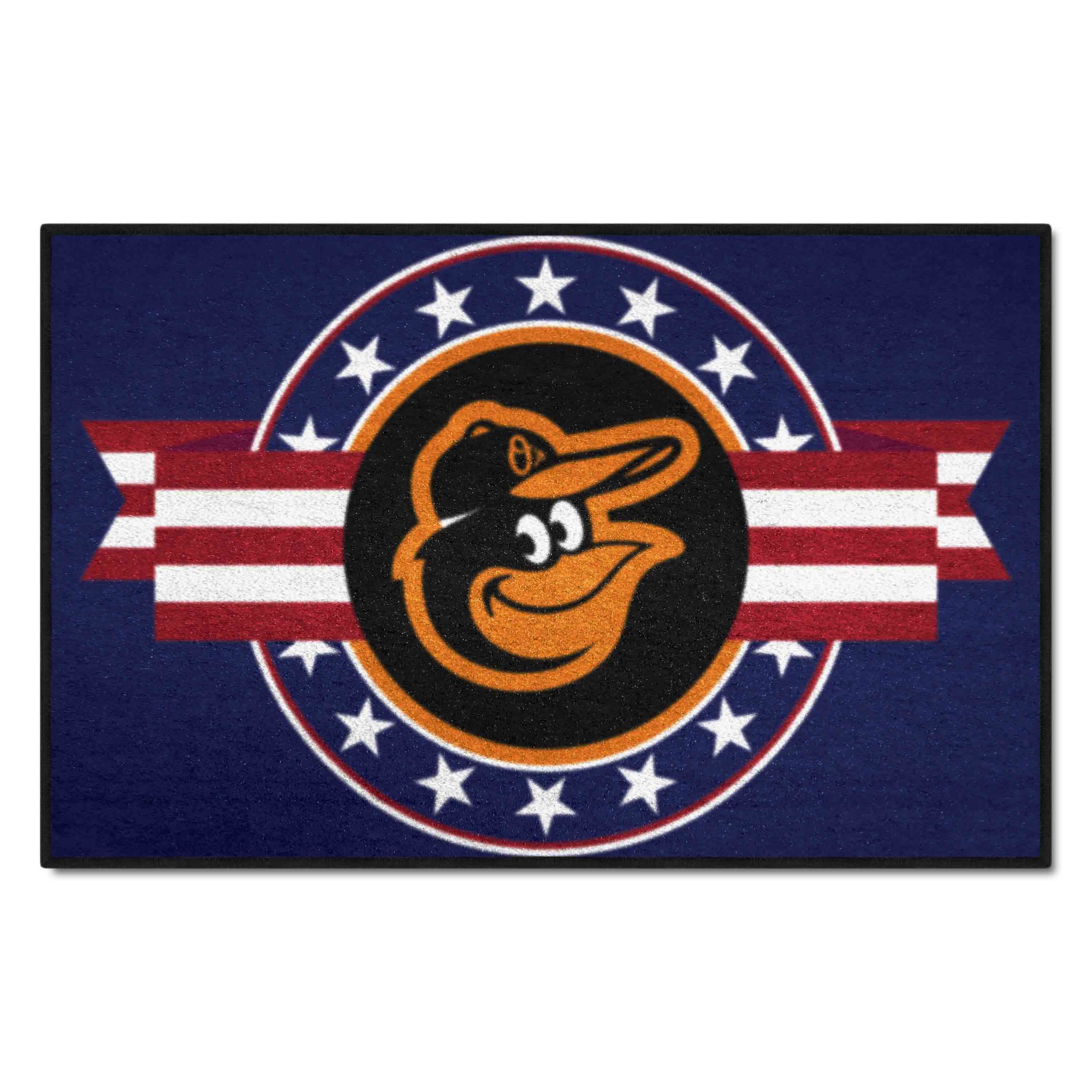 Baltimore Orioles Starter Mat Accent Rug - 19in. x 30in. Patriotic Starter Mat - Baltimore Orioles
