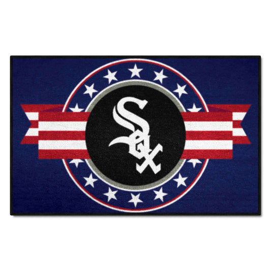 Chicago White Sox Starter Mat Accent Rug - 19in. x 30in. Patriotic Starter Mat - Chicago White Sox