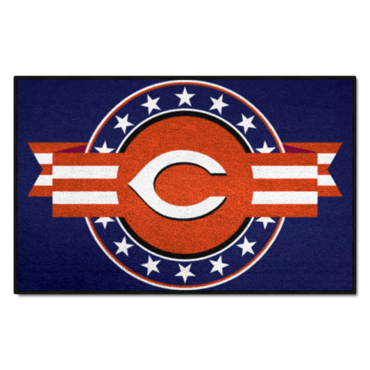Cincinnati Reds Starter Mat Accent Rug - 19in. x 30in. Patriotic Starter Mat - Cincinnati Reds