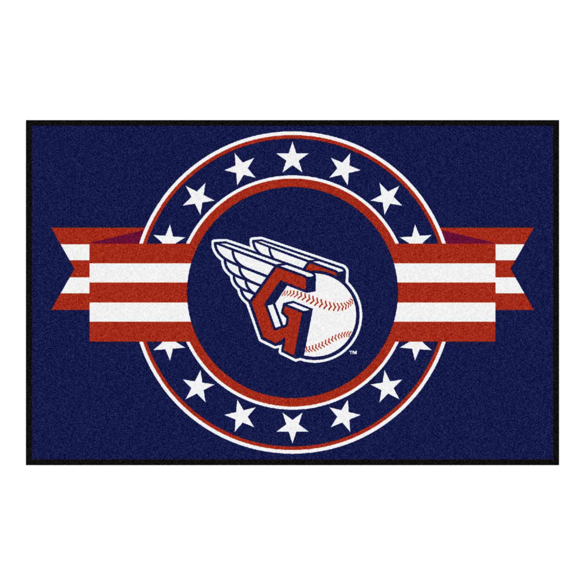 Cleveland Guardians Starter Mat Accent Rug - 19in. x 30in. Patriotic Starter Mat - Cleveland Guardians
