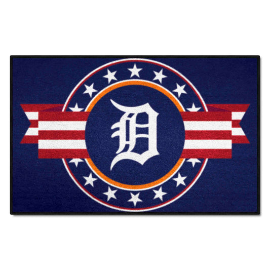 Detroit Tigers Starter Mat Accent Rug - 19in. x 30in. Patriotic Starter Mat - Detroit Tigers