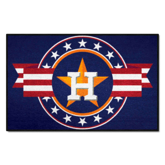 Houston Astros Starter Mat Accent Rug - 19in. x 30in. Patriotic Starter Mat - Houston Astros