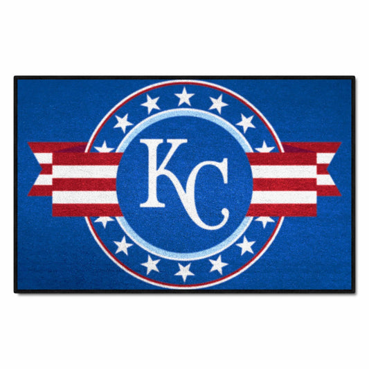 Kansas City Royals Starter Mat Accent Rug - 19in. x 30in. Patriotic Starter Mat - Kansas City Royals