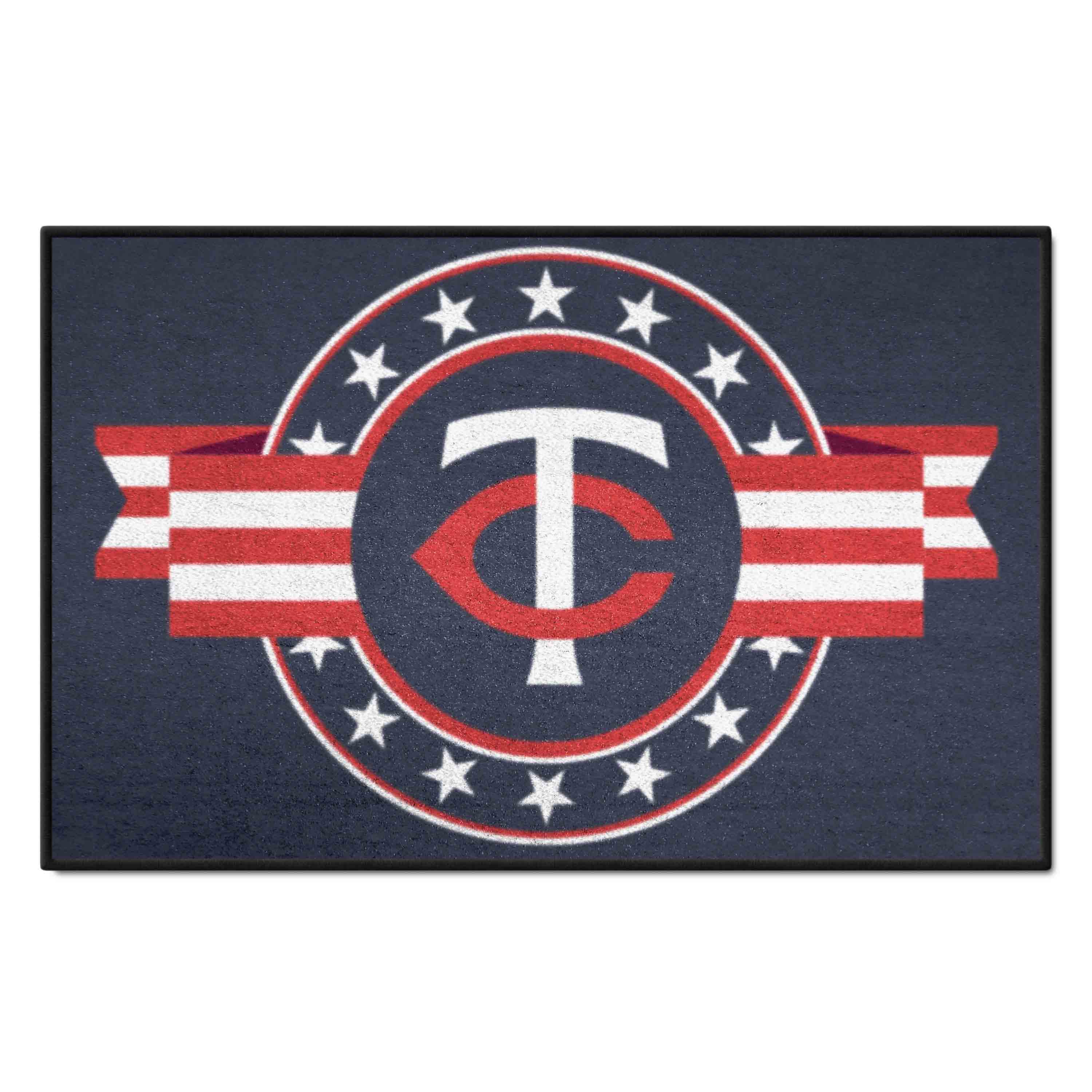 Minnesota Twins Starter Mat Accent Rug - 19in. x 30in. Patriotic Starter Mat - Minnesota Twins