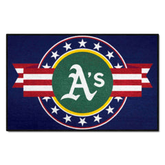 Oakland Athletics Starter Mat Accent Rug - 19in. x 30in. Patriotic Starter Mat - Oakland Athletics