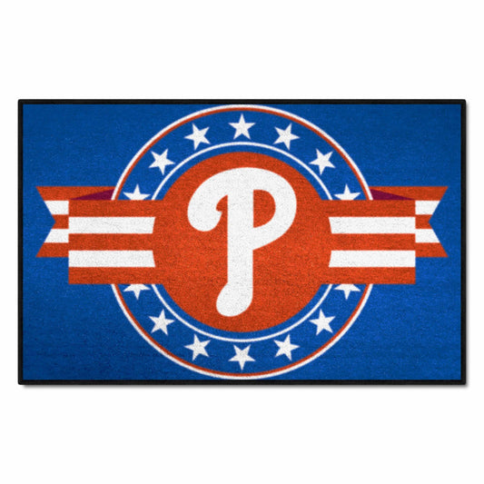 Philadelphia Phillies Starter Mat Accent Rug - 19in. x 30in. Patriotic Starter Mat - Philadelphia Phillies