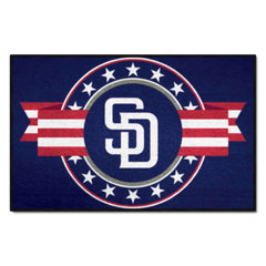 San Diego Padres Starter Mat Accent Rug - 19in. x 30in. Patriotic Starter Mat - San Diego Padres