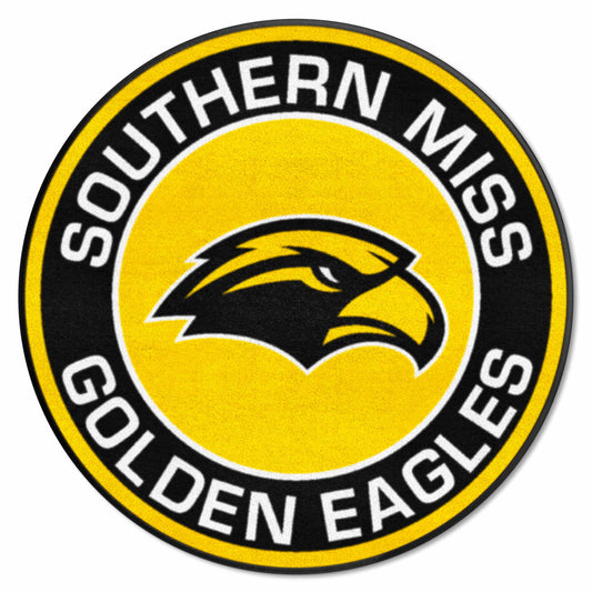Southern Miss Golden Eagles Roundel Rug - 27in. Diameter