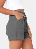 Full Size High Waist Shorts with Pockets - Trendsi