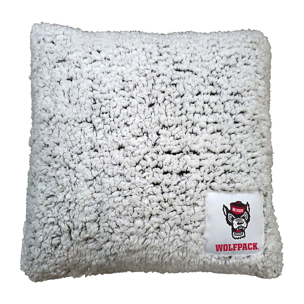 NC State Campus Colors Frosty Throw Pillow - Logo Brands - Flyclothing LLC