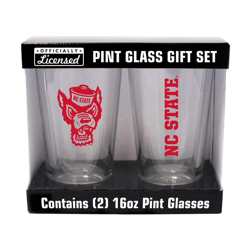 N.C. State 16oz Gameday Pint Glass 2 Pack - Logo Brands - Flyclothing LLC
