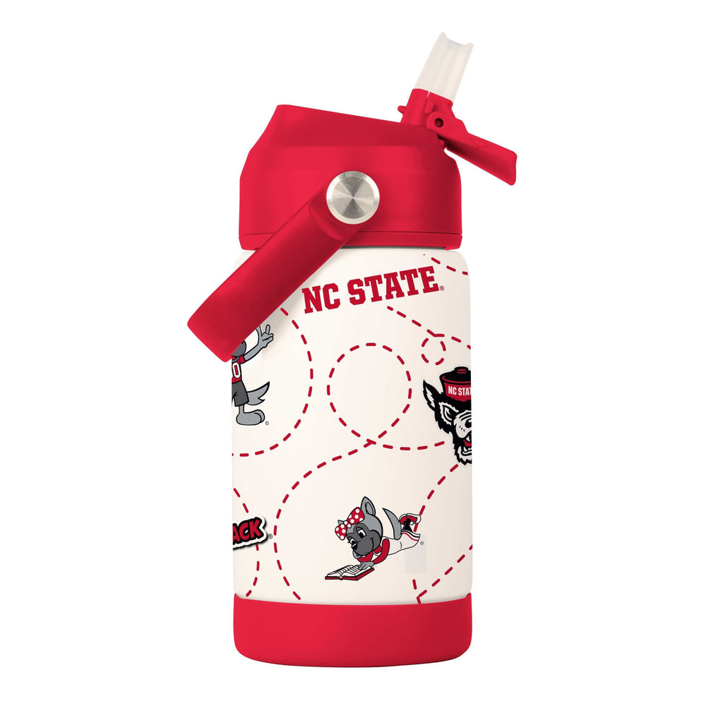 NC State 12oz Mascot SS Kids Bottle - Logo Brands - Flyclothing LLC