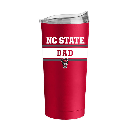 NC State Dad Red 20oz Powder Coat Tumbler - Logo Brands - Flyclothing LLC