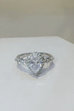 2 Carat Moissanite 925 Sterling Silver Ring - Trendsi - Flyclothing LLC