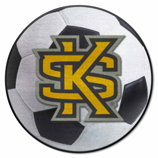 Kennesaw State Owls Soccer Ball Rug - 27in. Diameter, KS - Kennesaw State
