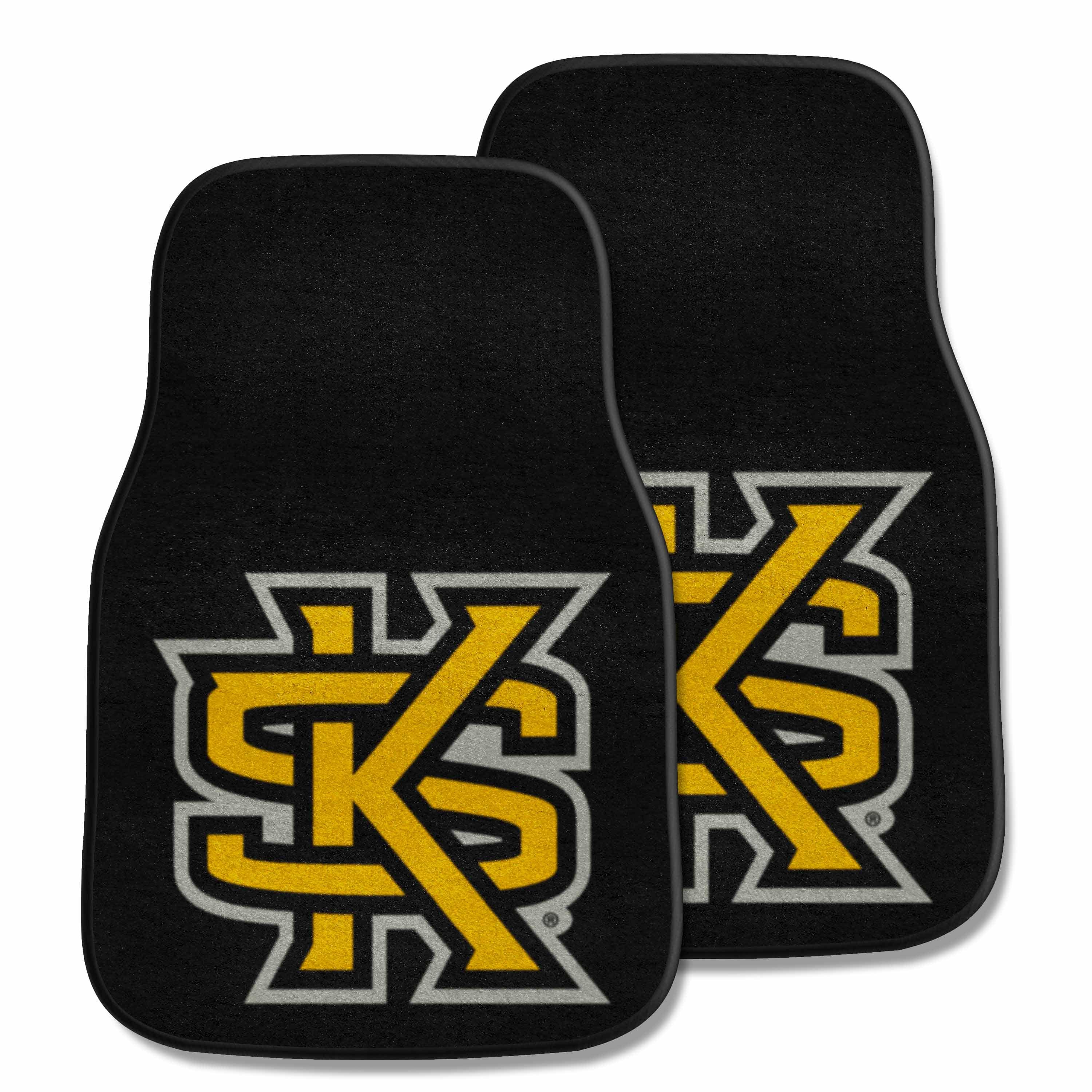 Kennesaw State Owls Front Carpet Car Mat Set - 2 Pieces, KS - Kennesaw State