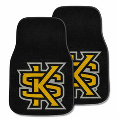 Kennesaw State Owls Front Carpet Car Mat Set - 2 Pieces, KS - Kennesaw State