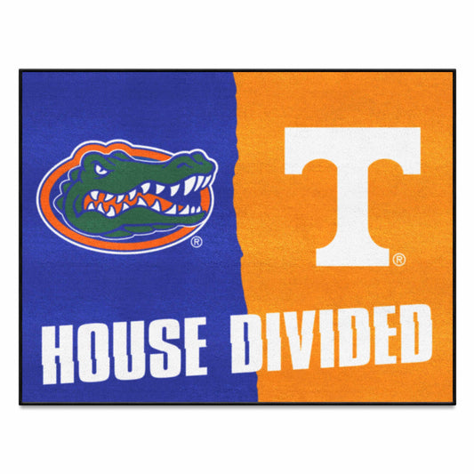 House Divided - Florida / Tennessee House Divided House Divided Rug - 34 in. x 42.5 in. - House Divided - Florida / Tennessee