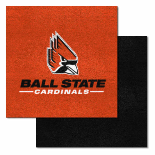 Ball State Cardinals Team Carpet Tiles - 45 Sq Ft. - Ball State