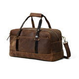 Espresso Elegance Carry on Duffle - Classy Leather Bags - Flyclothing LLC