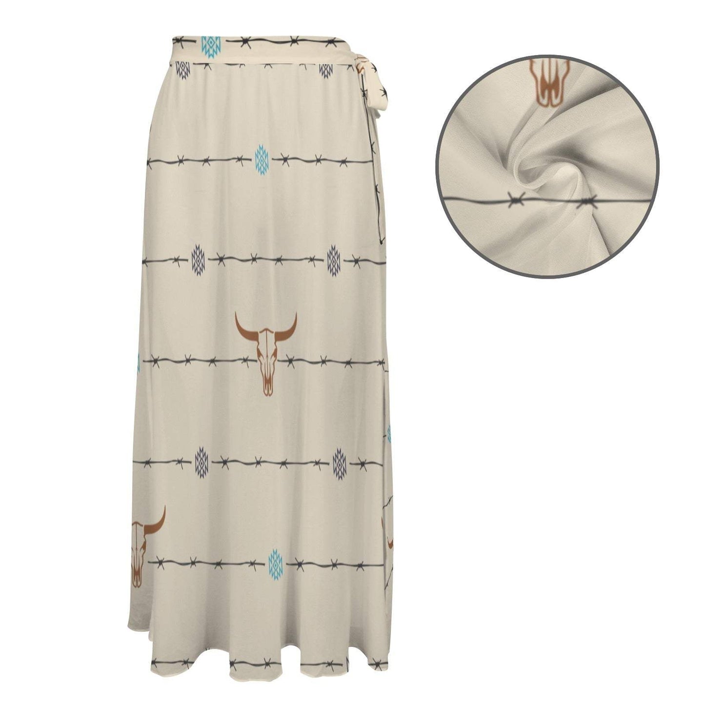 Baha Ranch Barbed Wire Swim Beach Skirt Coverup - Baha Ranch Western Wear - Flyclothing LLC