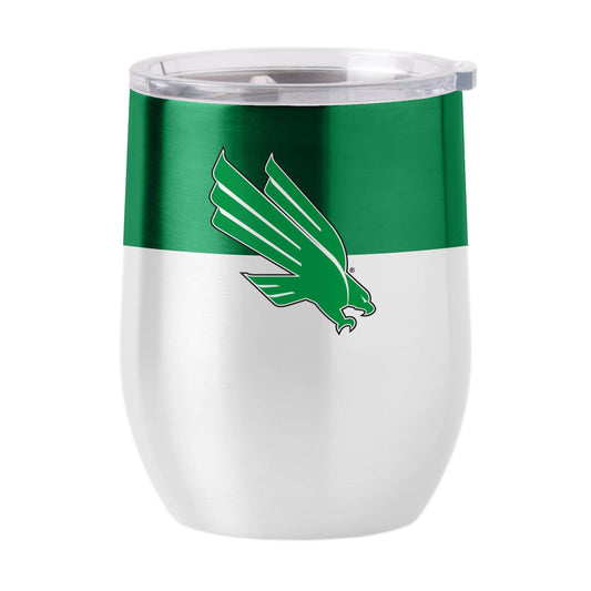 North Texas 16oz Colorblock Stainless Curved Beverage - Logo Brands - Flyclothing LLC
