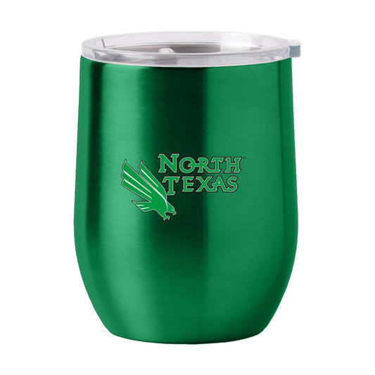 North Texas 16oz Gameday Stainless Curved Beverage - Logo Brands - Flyclothing LLC