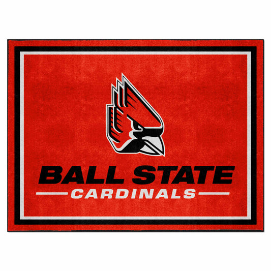 Ball State Cardinals 8ft. x 10 ft. Plush Area Rug - Ball State