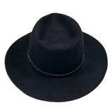 Crushable Black Wool Felt Magic Pinch Western Hat - Rockmount Ranch Wear - Flyclothing LLC