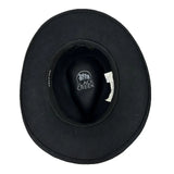 Crushable Black Wool Felt Magic Pinch Western Hat - Rockmount Ranch Wear - Flyclothing LLC