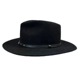 Crushable Black Wool Felt Magic Pinch Western Hat - Rockmount Ranch Wear - Flyclothing LLC