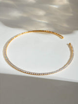Stainless Steel Inlaid Zircon Necklace - Trendsi - Flyclothing LLC