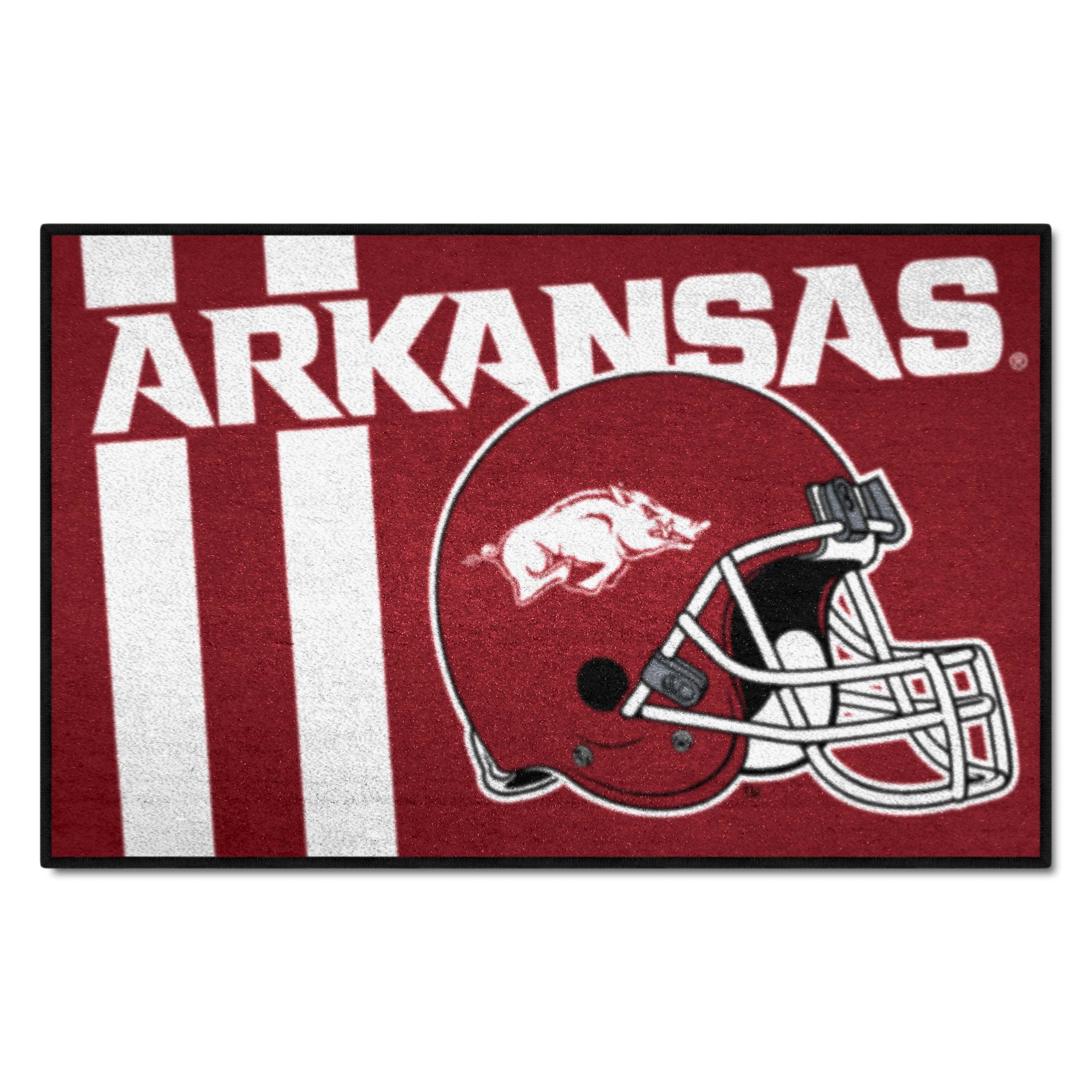 Arkansas Razorbacks Starter Mat Accent Rug - 19in. x 30in., Unifrom Design - Arkansas