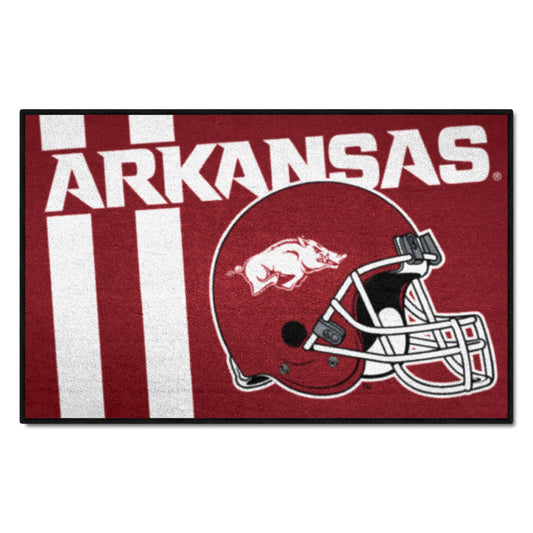 Arkansas Razorbacks Starter Mat Accent Rug - 19in. x 30in., Unifrom Design - Arkansas