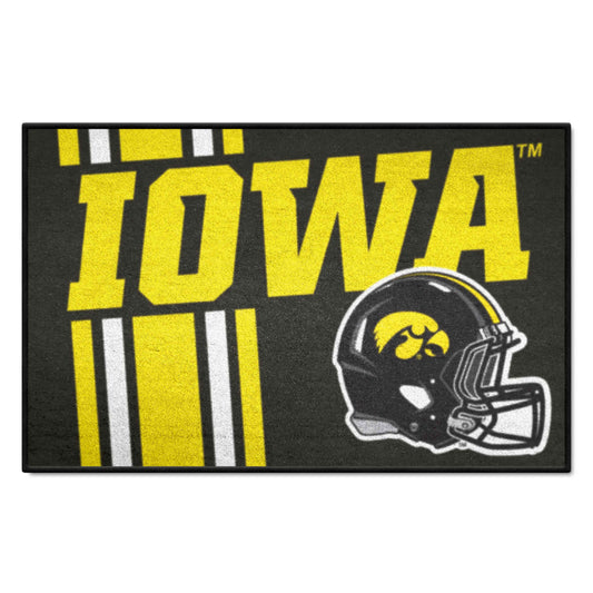 Iowa Hawkeyes Starter Mat Accent Rug - 19in. x 30in., Unifrom Design - Iowa