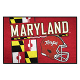 Maryland Terrapins Starter Mat Accent Rug - 19in. x 30in., Unifrom Design - Maryland