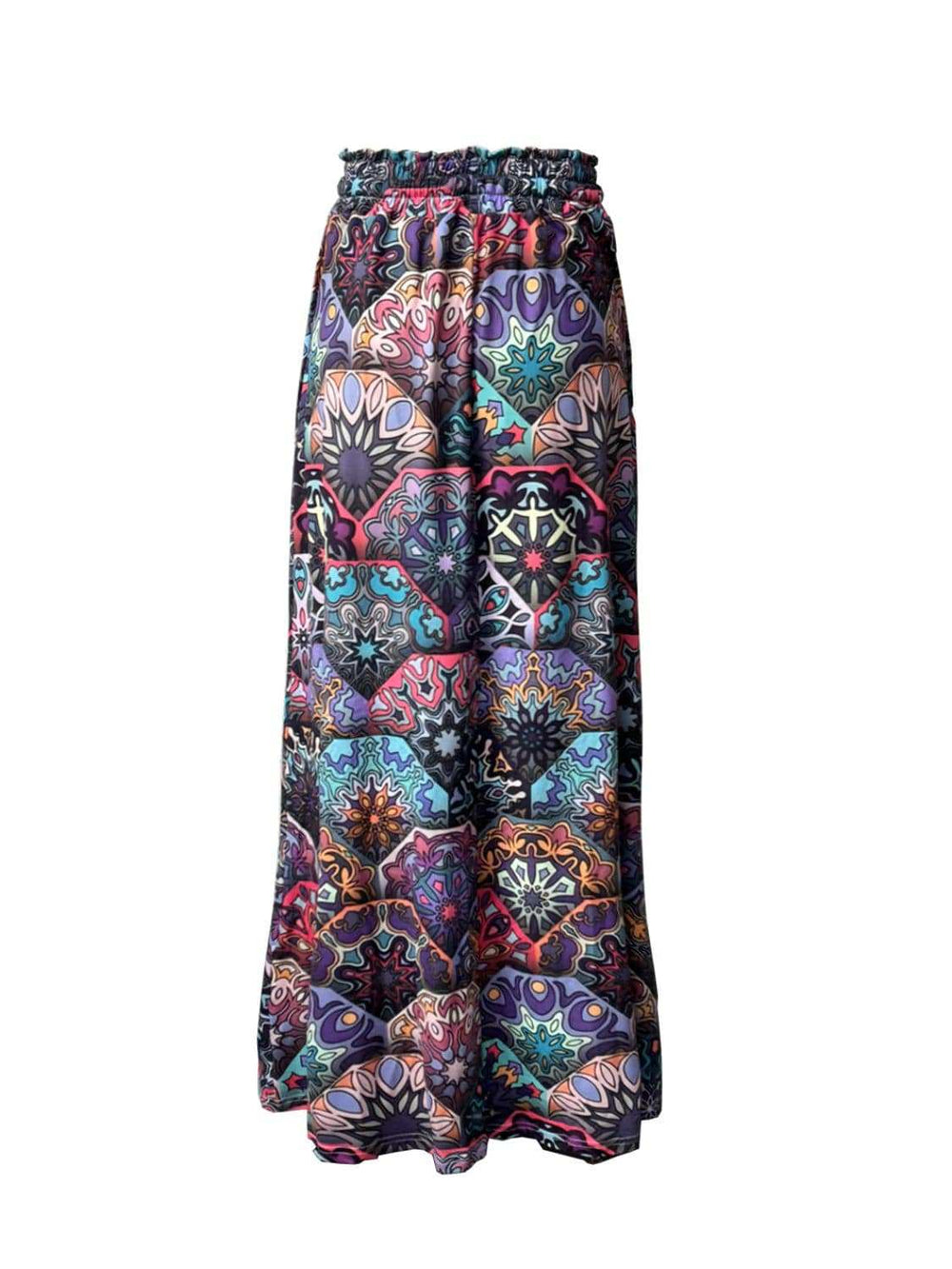 Printed Maxi Skirt with Pockets - Trendsi - Flyclothing LLC