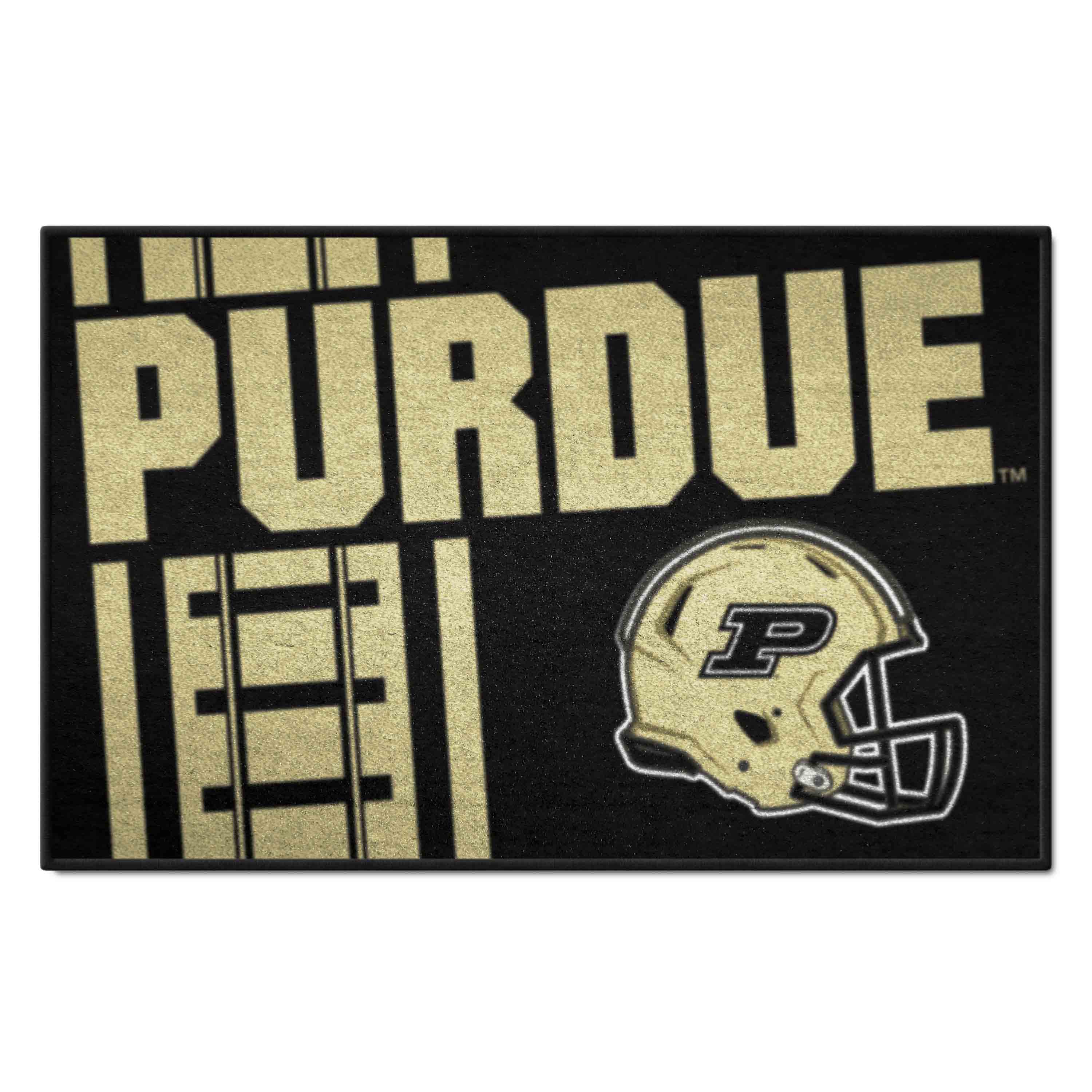 Purdue Boilermakers Starter Mat Accent Rug - 19in. x 30in., Unifrom Design - Purdue