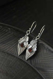 Alloy Rhinestone Leaf Shape Earrings - Trendsi - Flyclothing LLC